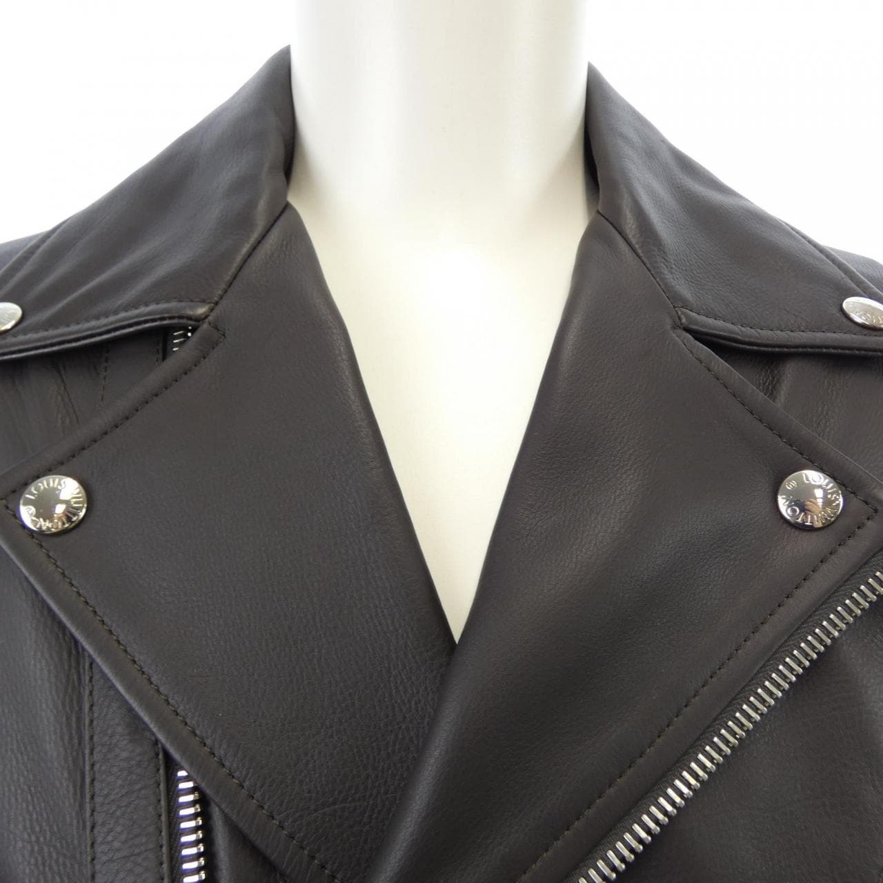 ルイヴィトン LOUIS VUITTON H5IL08KLU レザーライダースジャケット