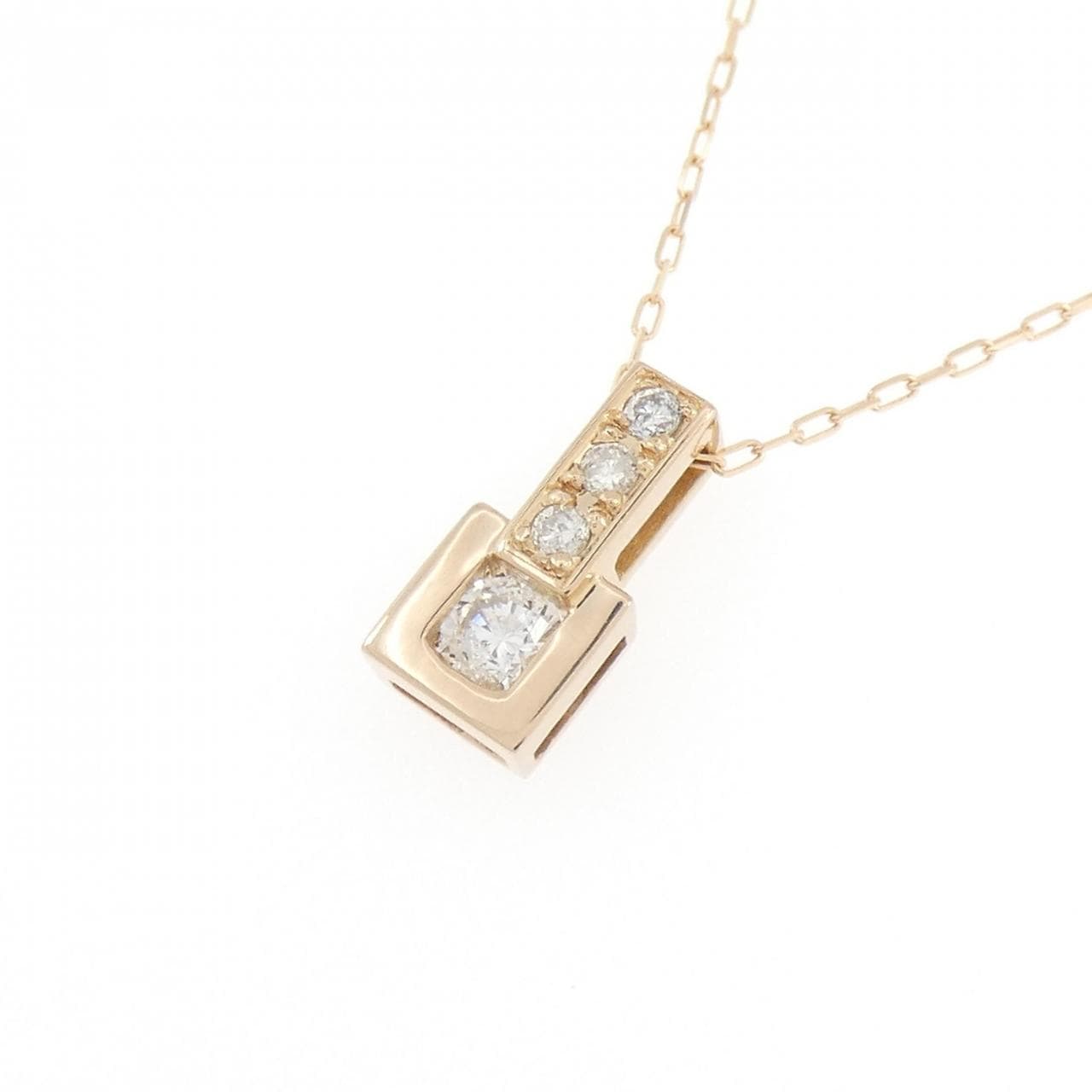 K18PG ダイヤモンド ネックレス 0.20CT