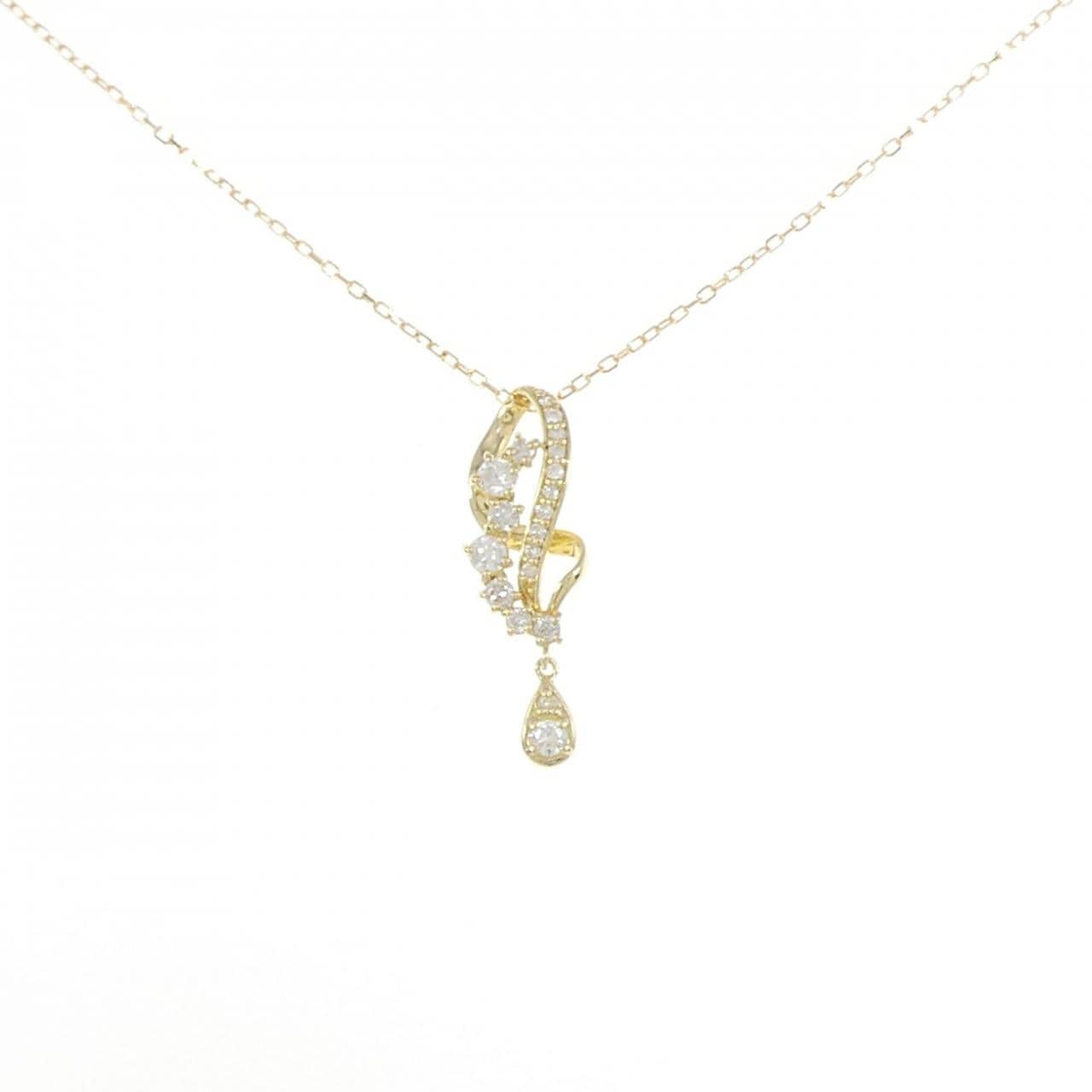 K18YG ダイヤモンド ネックレス 0.30CT