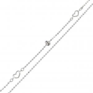 K18WG ハート ブレスレット