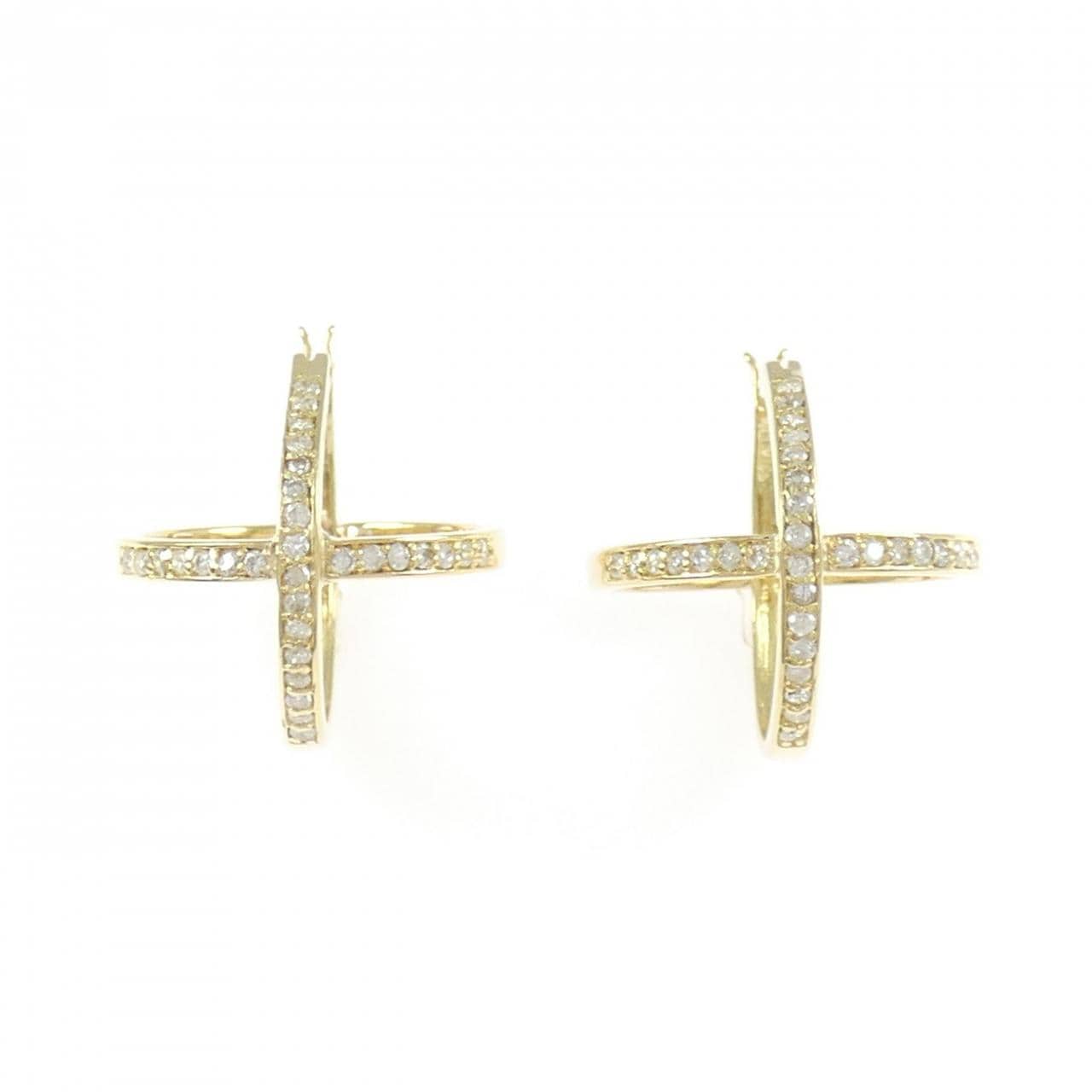 K18YG ダイヤモンド ピアス 0.40CT