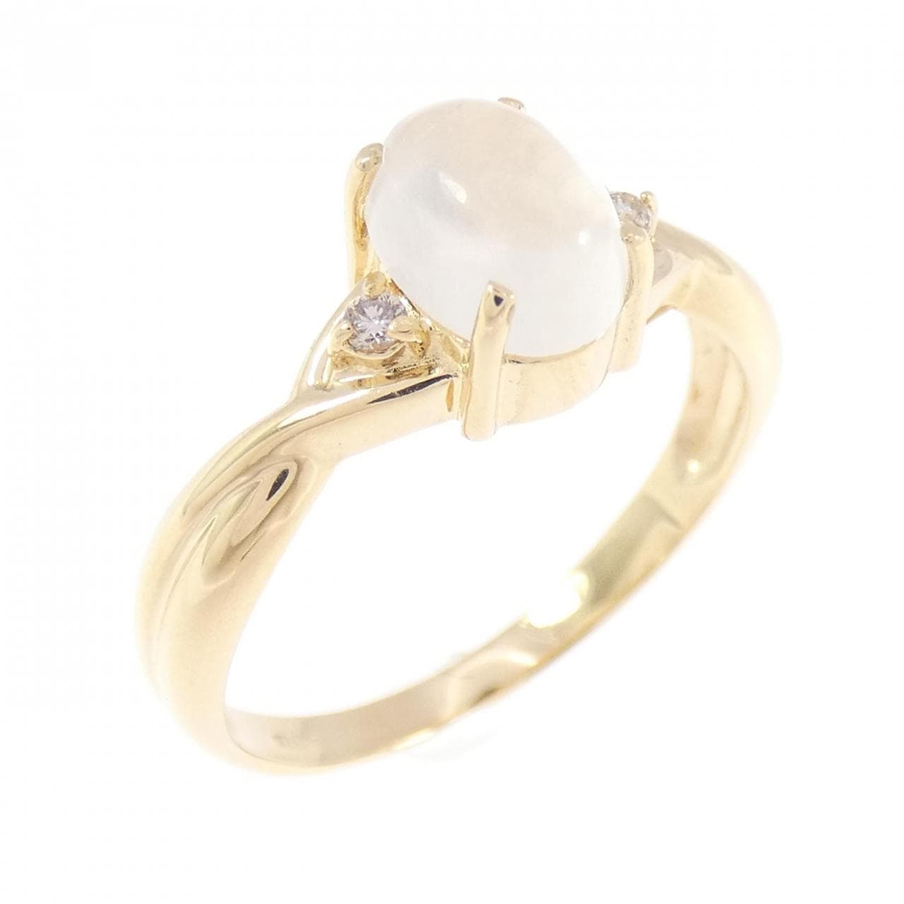 K18YG ムーンストーン リング