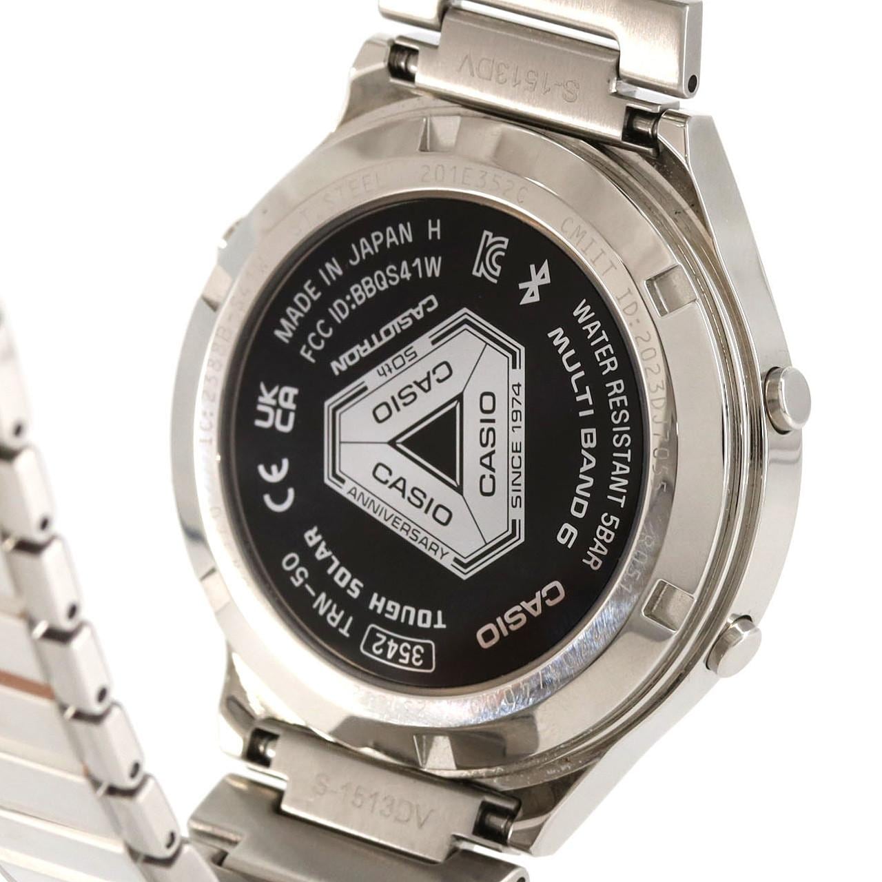 カシオ カシオトロン 電波時計 LIMITED TRN-50-2AJR SS ソーラークォーツ