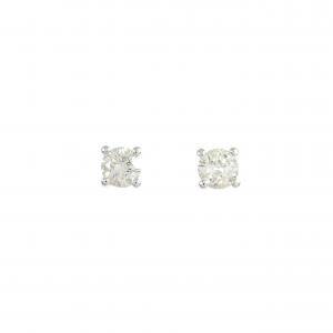 PT900 ソリティア ダイヤモンド ピアス 0.46CT