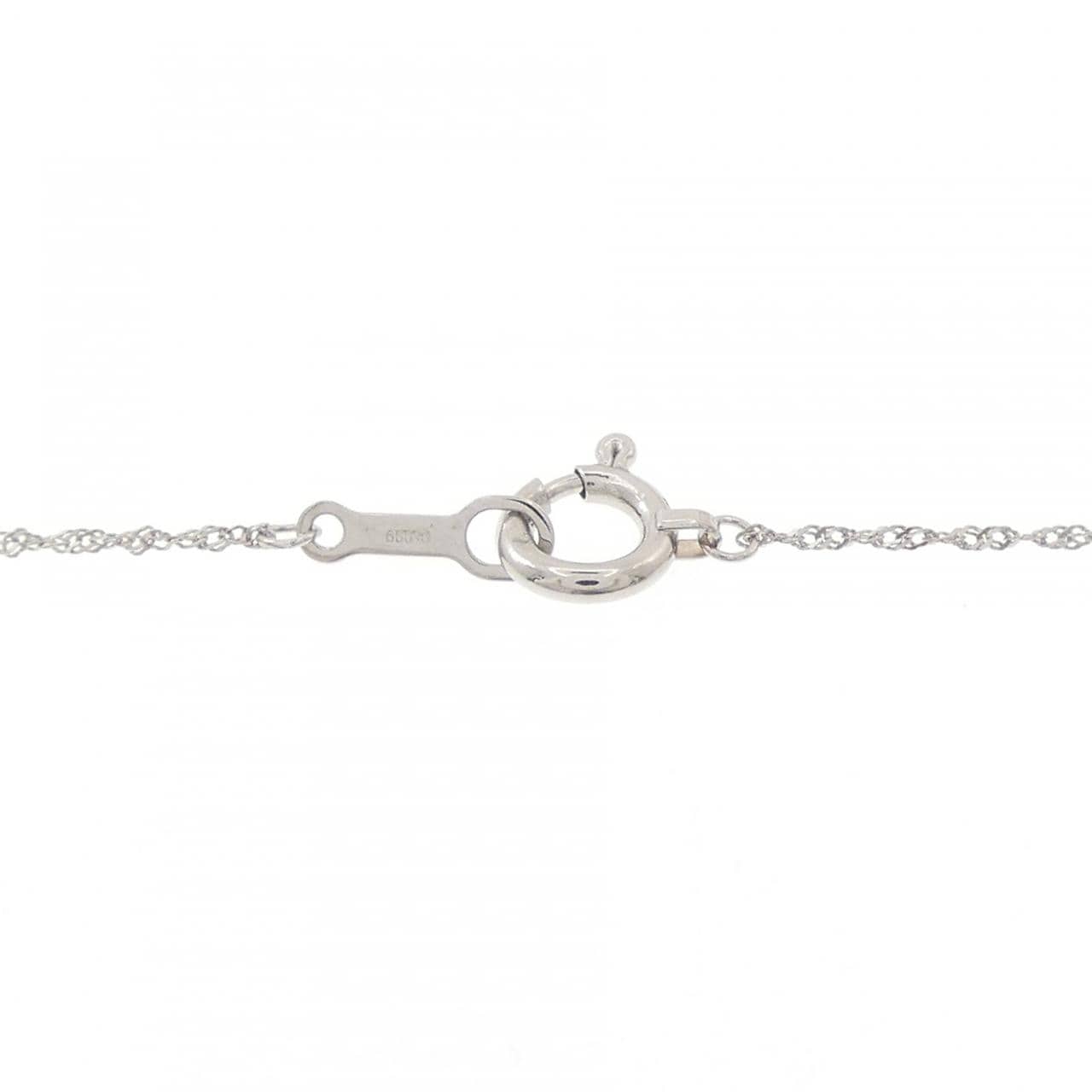 PT999/PT850 ソリティア ダイヤモンド ネックレス 0.25CT