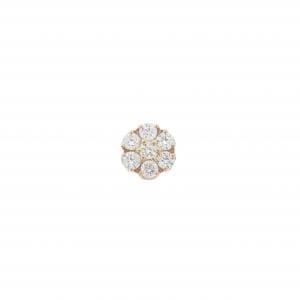 K18PG ダイヤモンド ピアス 0.11CT 片耳