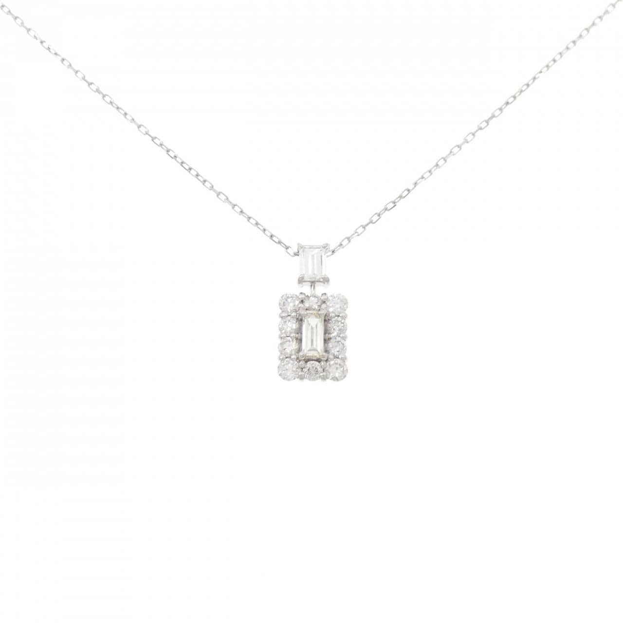 PT950/PT850 ダイヤモンド ネックレス 0.64CT