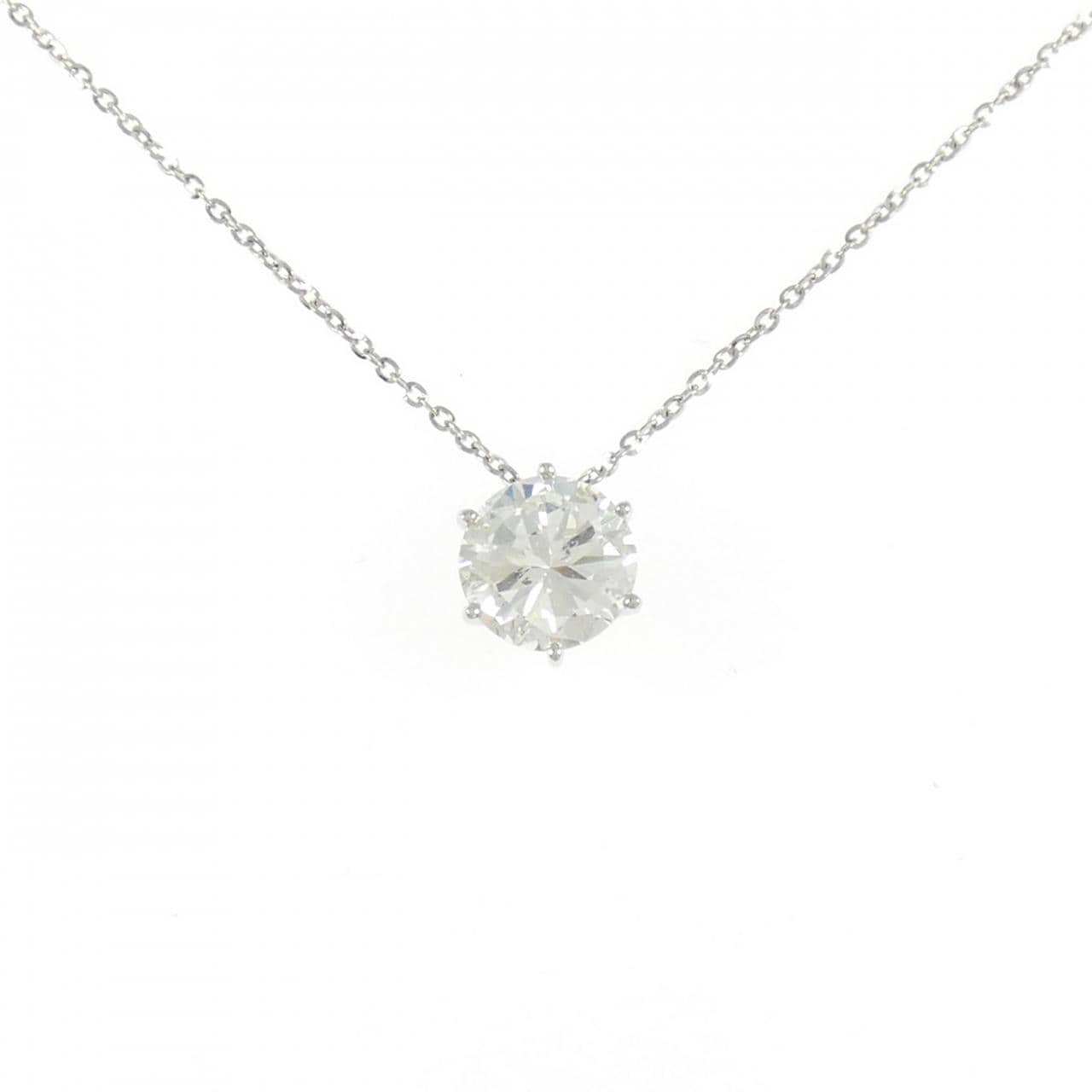 PT950/PT850 ダイヤモンド ネックレス 2.131CT I SI2 Good