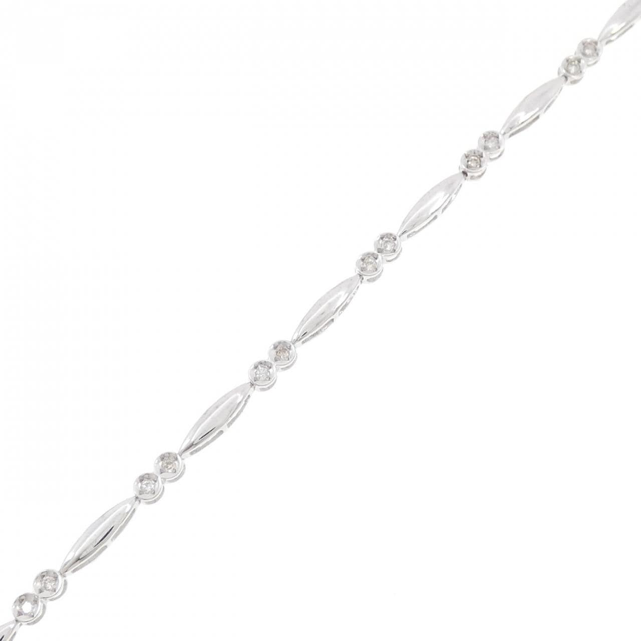 K18WG钻石手链0.20CT