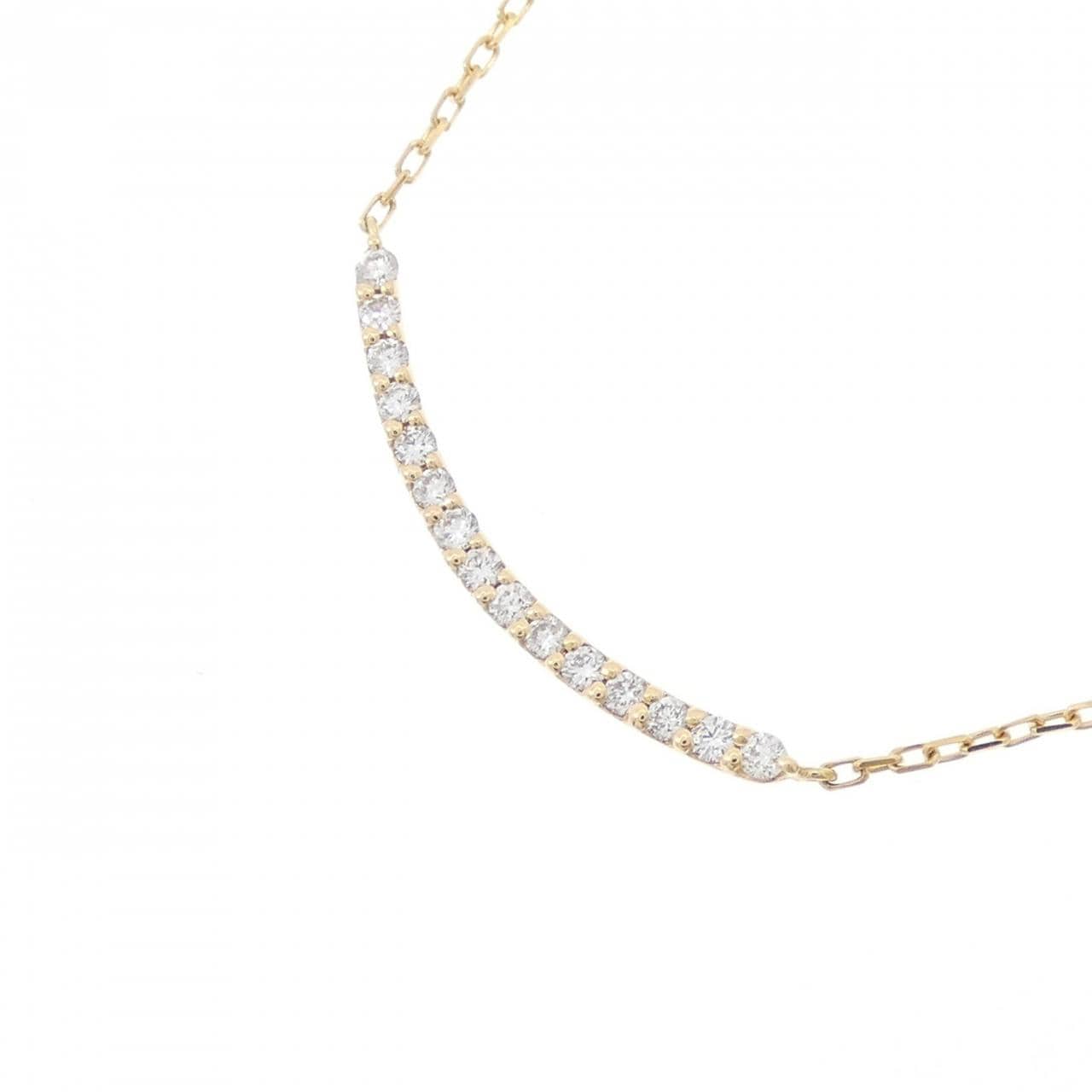 K18YG ダイヤモンド ネックレス 0.15CT