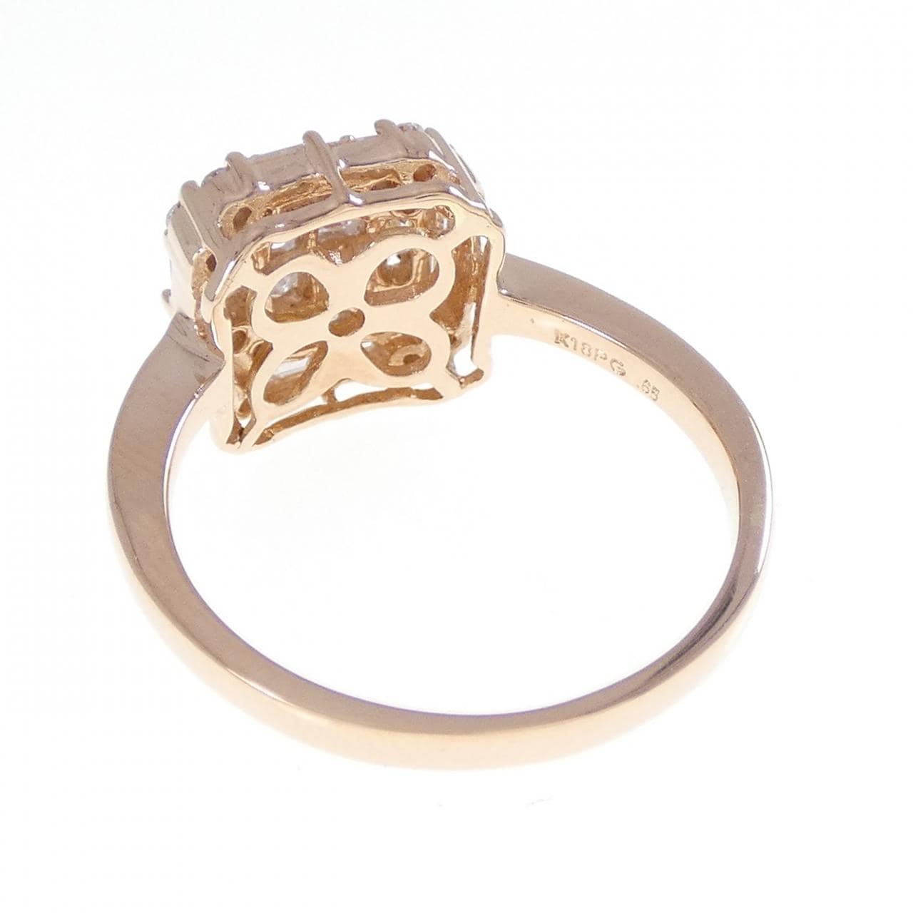 K18PG ダイヤモンド リング 0.65CT