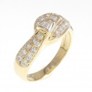 K18YG ダイヤモンド リング 0.73CT