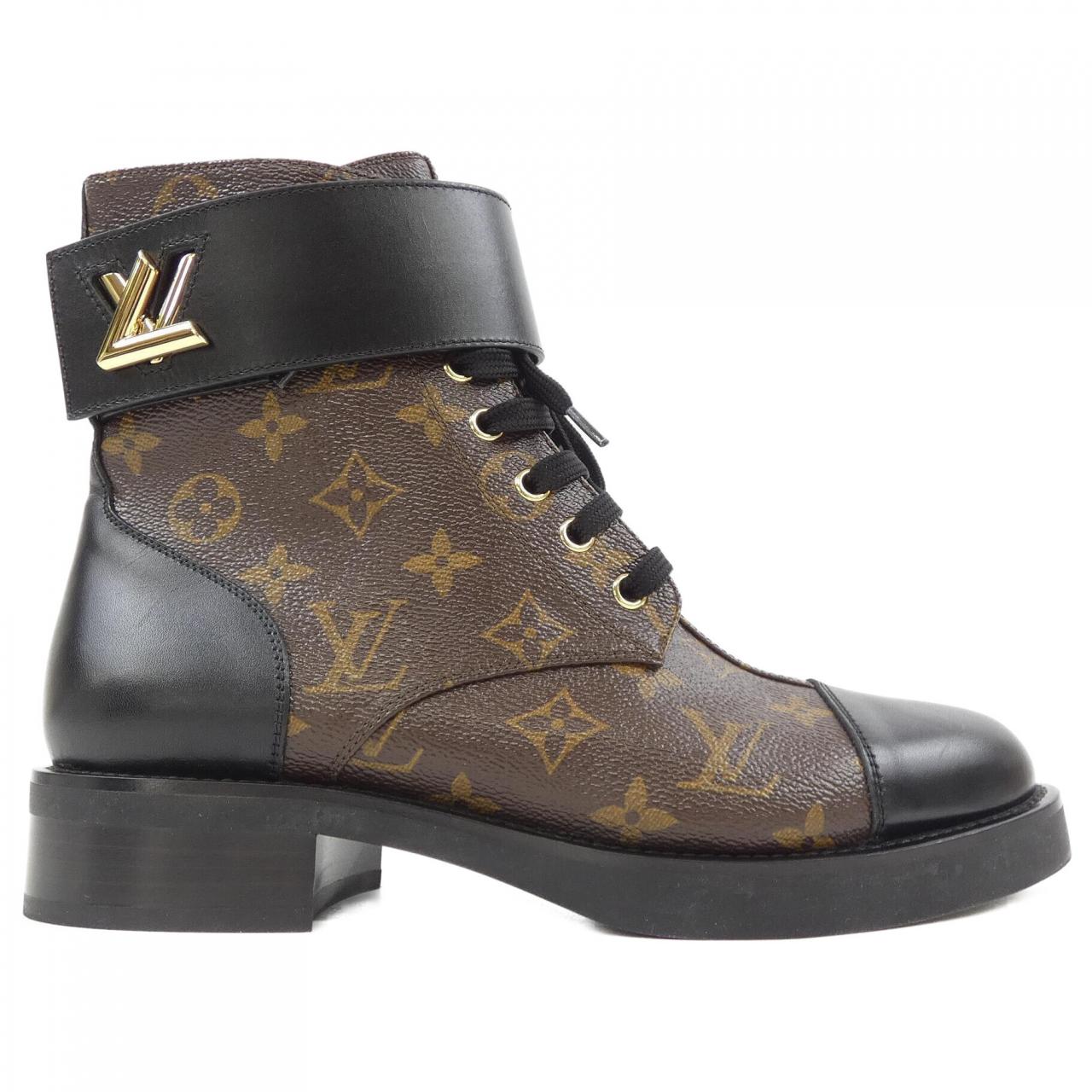 ルイヴィトン LOUIS VUITTON パテントモノグラム キャンバス ワンダーランドライン ブーツ