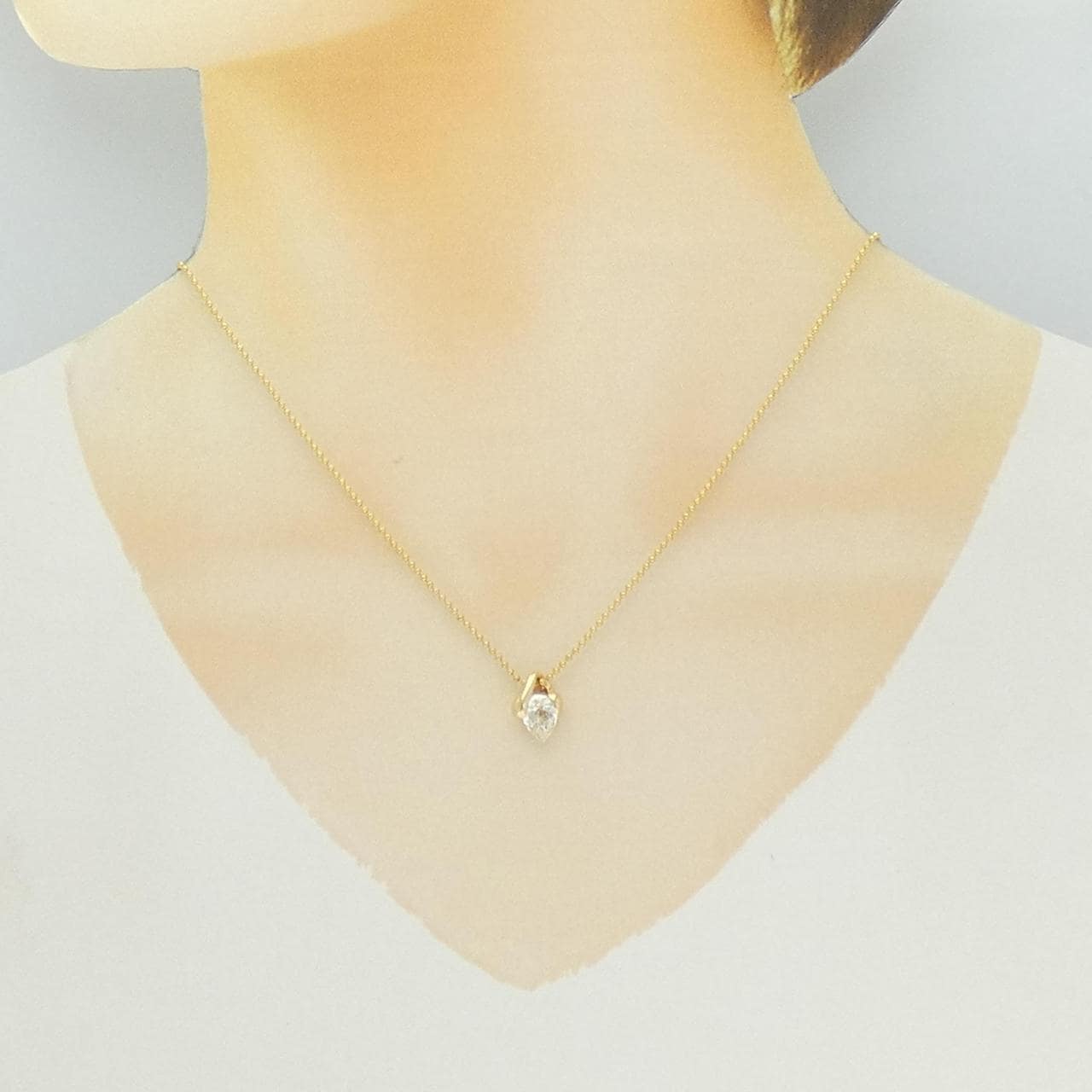 K18YG ダイヤモンド ネックレス 1.015CT