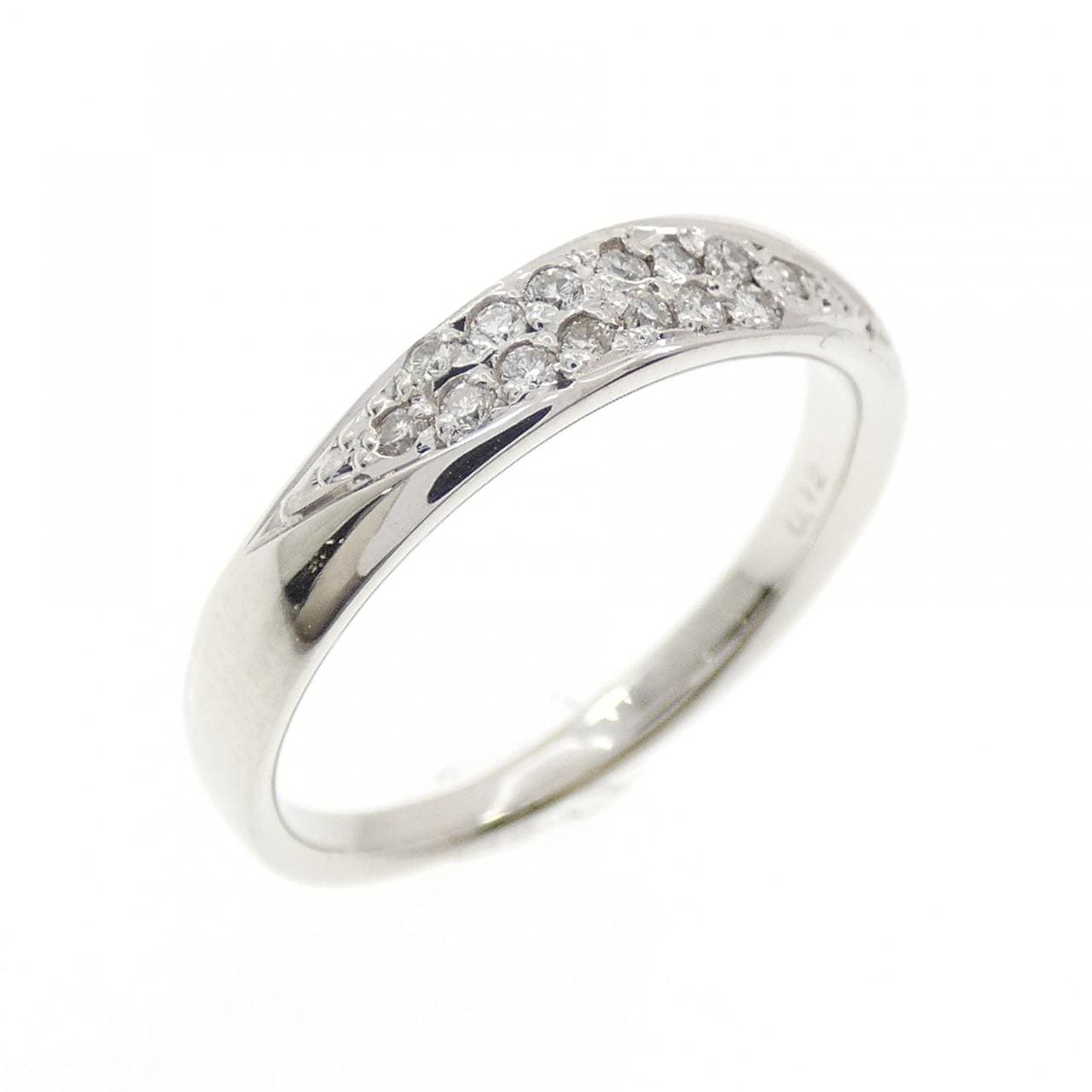 K18WG ダイヤモンド リング 0.12CT