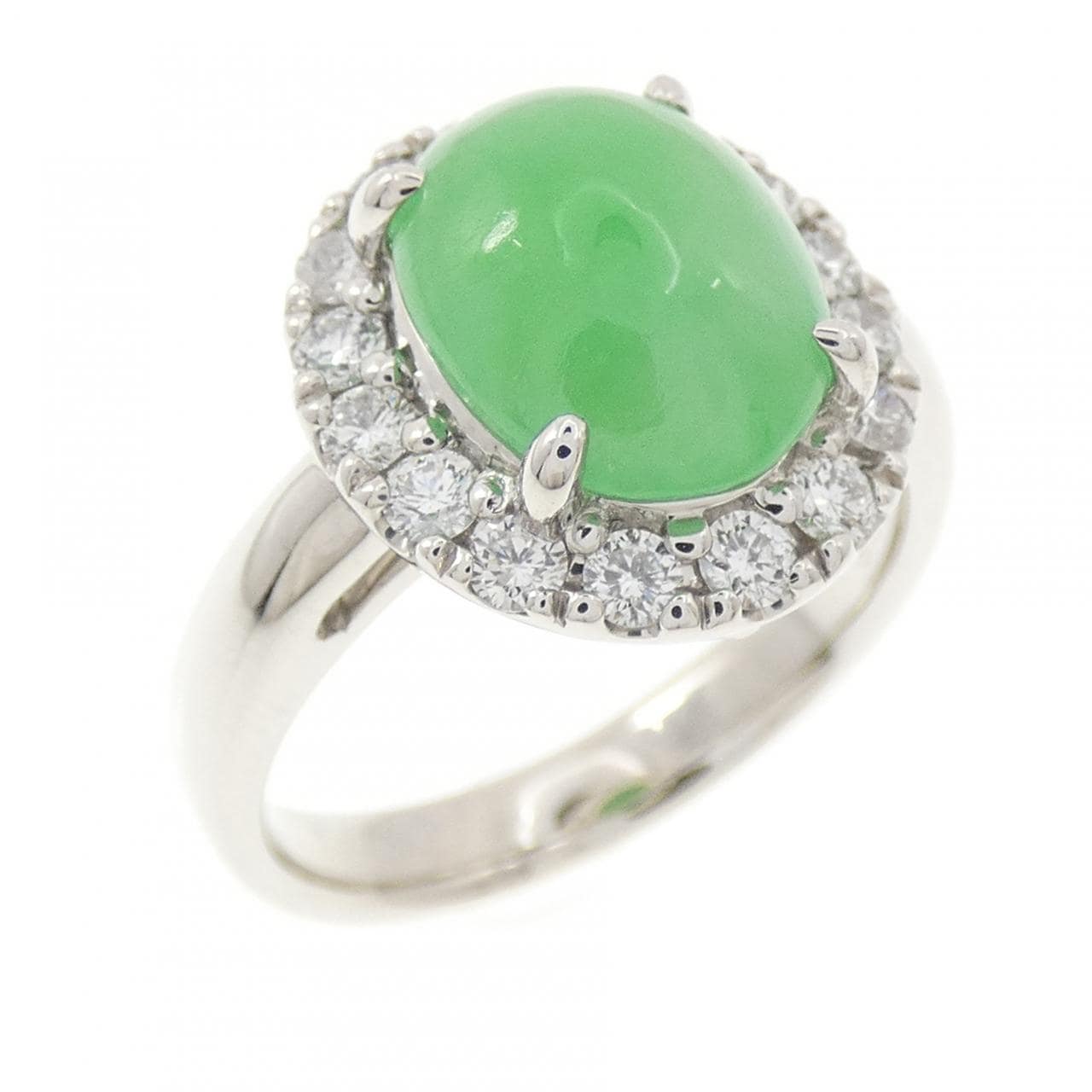PT900 ヒスイ リング 3.03CT