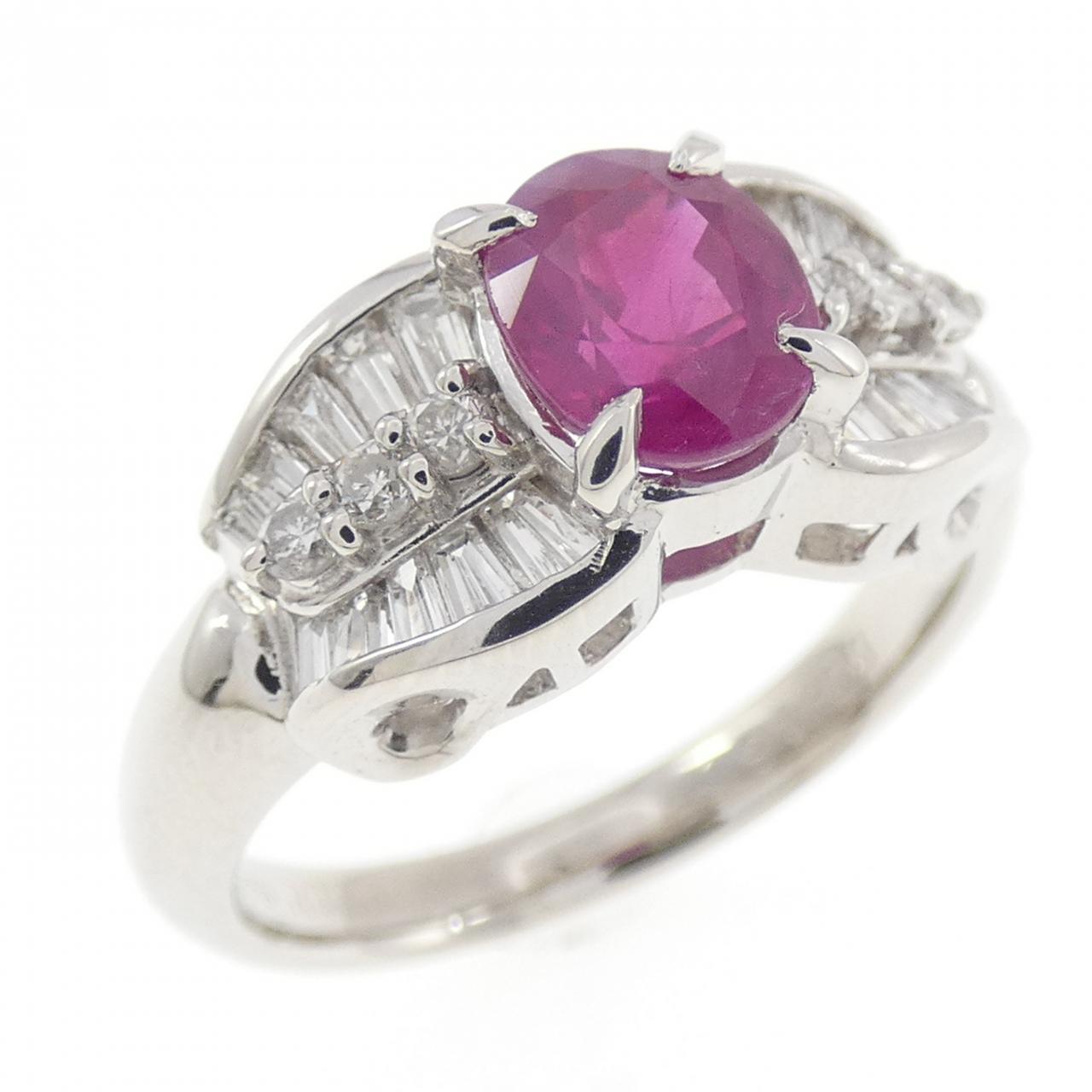 PT900 ルビー リング 1.23CT