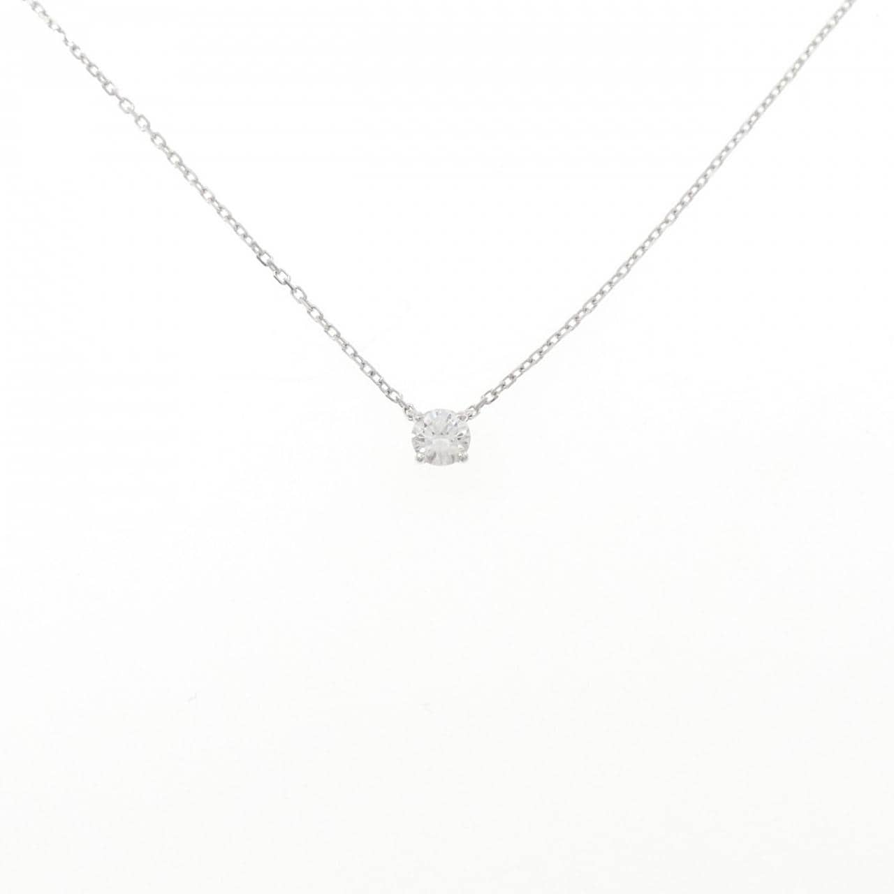 カルティエ ダイヤモンド ネックレス 0.28CT E VVS1 3EXT