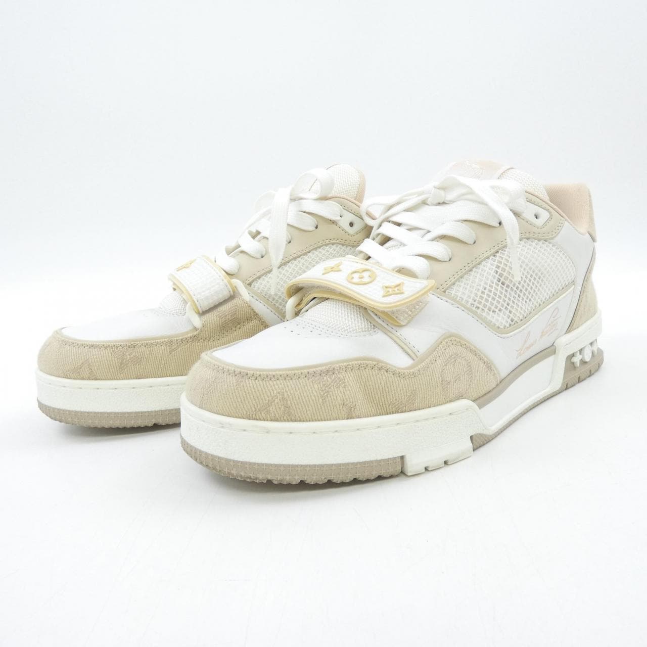 ルイヴィトン LOUIS VUITTON LVトレイナーライン モノグラムデニム スニーカー