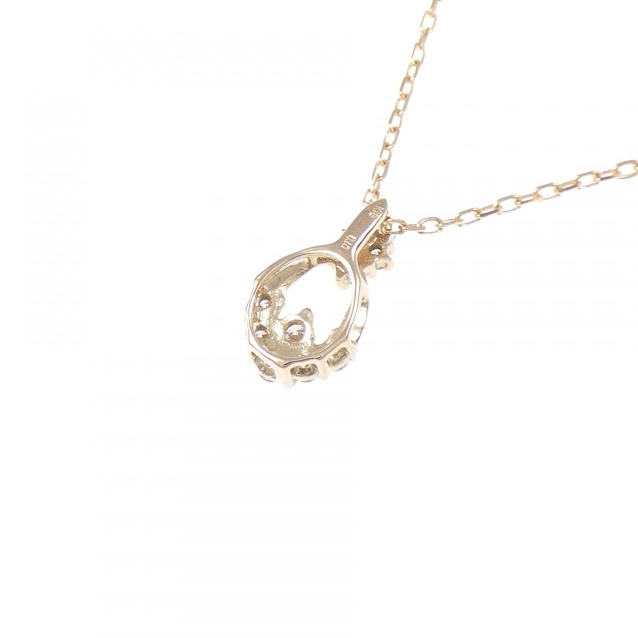 K18PG ダイヤモンド ネックレス 0.10CT