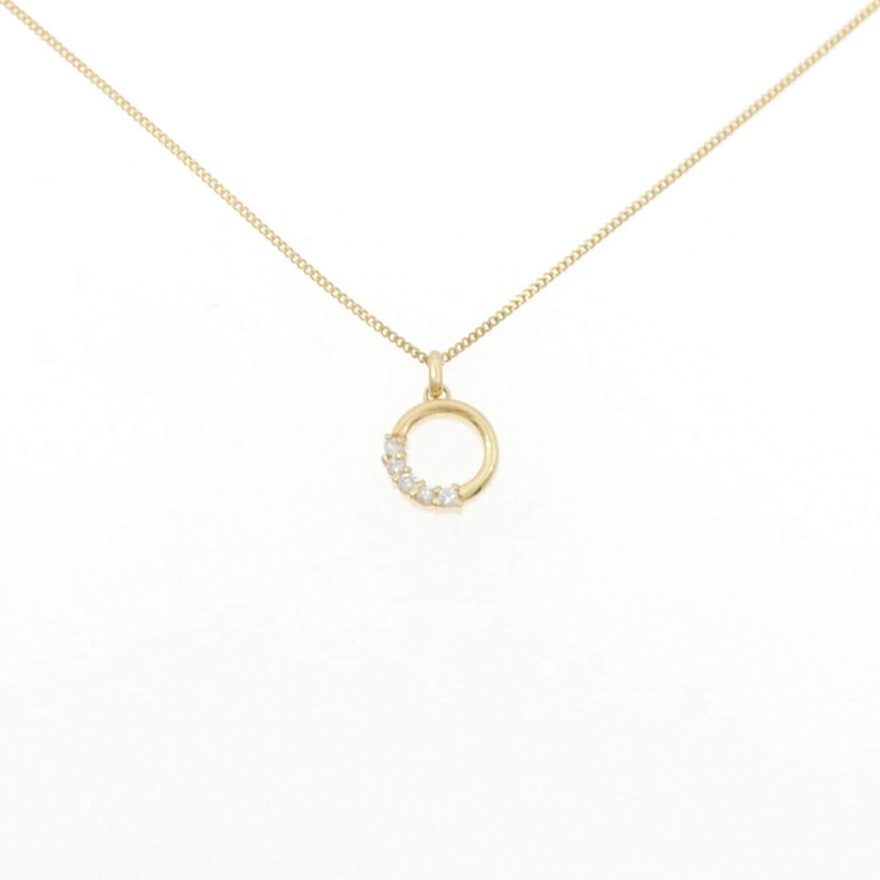 K18YG ダイヤモンド ネックレス 0.10CT
