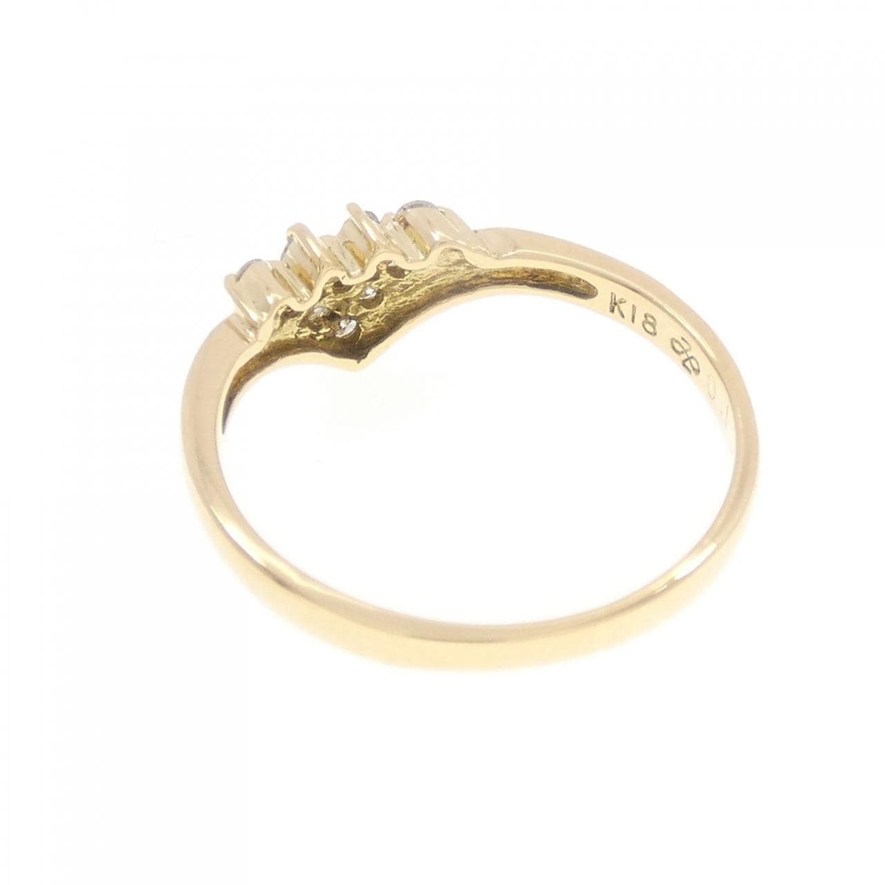 K18YG ダイヤモンド リング 0.13CT