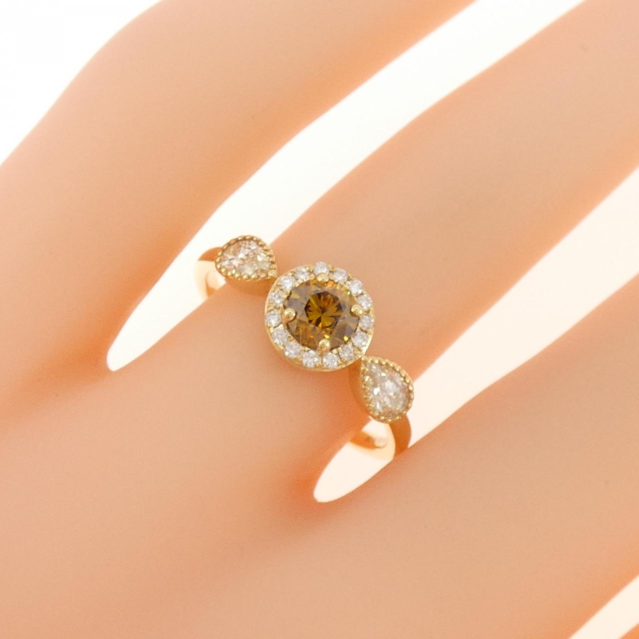 【新品】K18YG ダイヤモンド リング 0.38CT