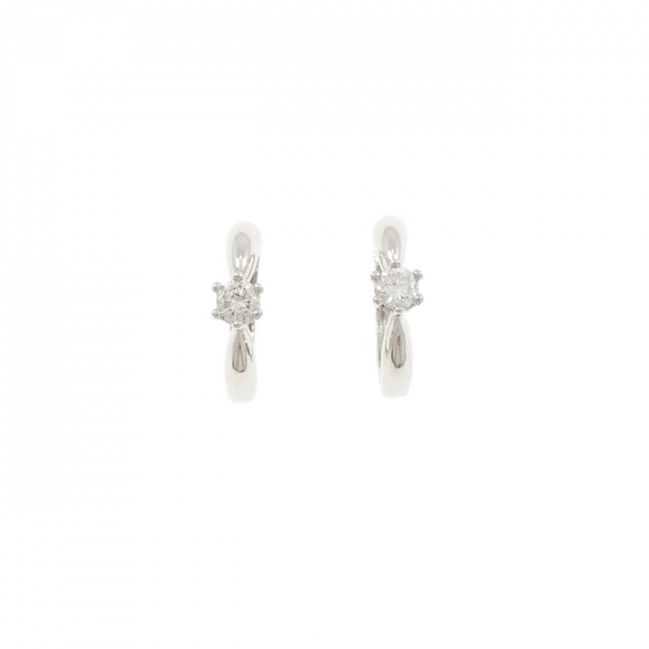PT900 ダイヤモンド ピアス 0.30CT
