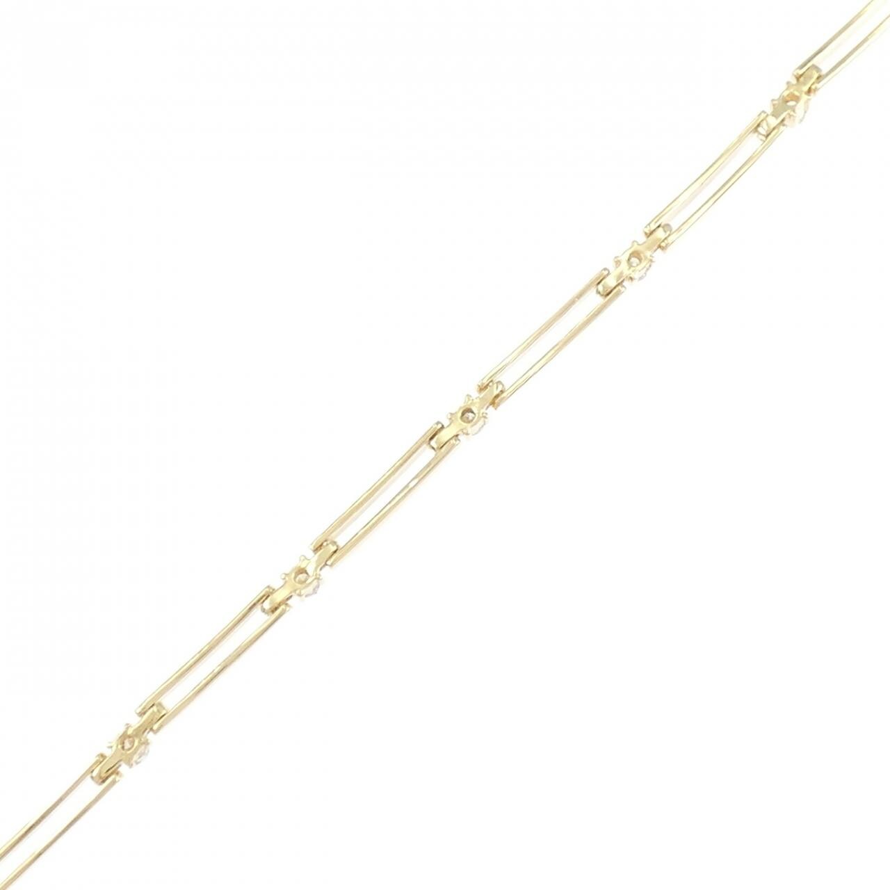 K18YG ダイヤモンド ブレスレット 0.37CT