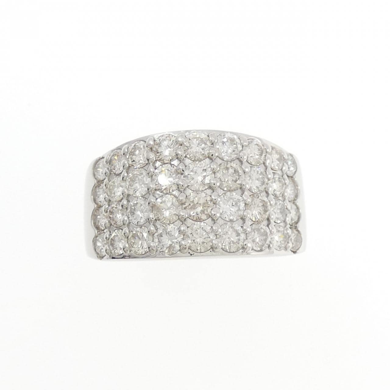 PT900 密鑲鑽石戒指 2.00 克拉