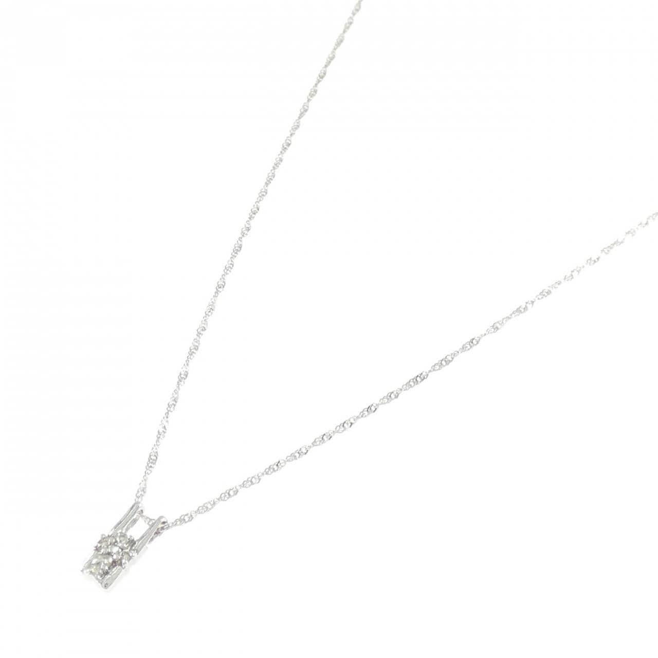 K18WG ダイヤモンド ネックレス 0.05CT