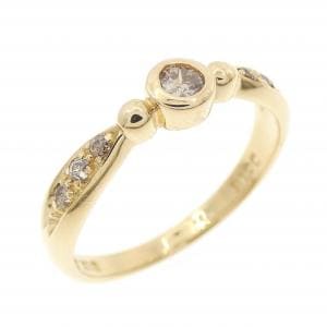 K18YG ダイヤモンド リング 0.16CT