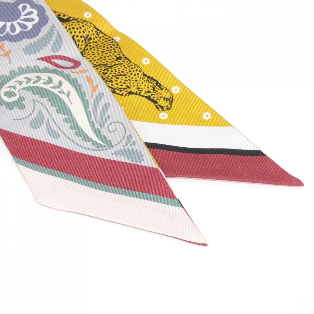 エルメス GUEPARDS BANDANA ツイリー 064179S スカーフ