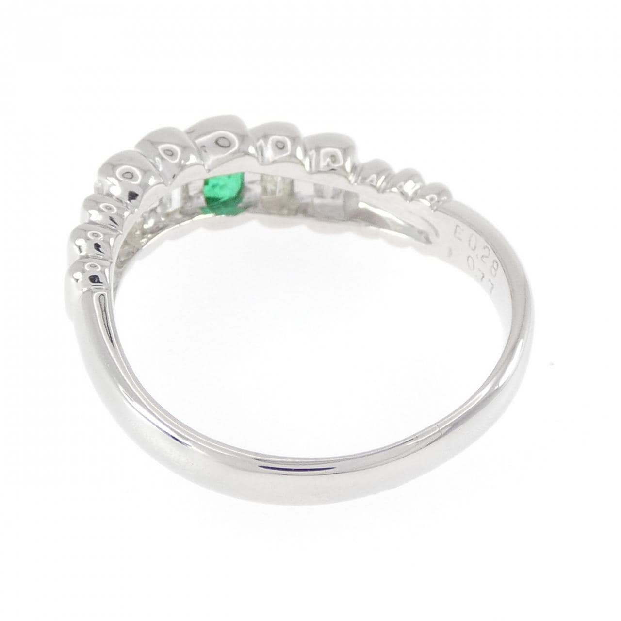 PT900 エメラルド リング 0.28CT