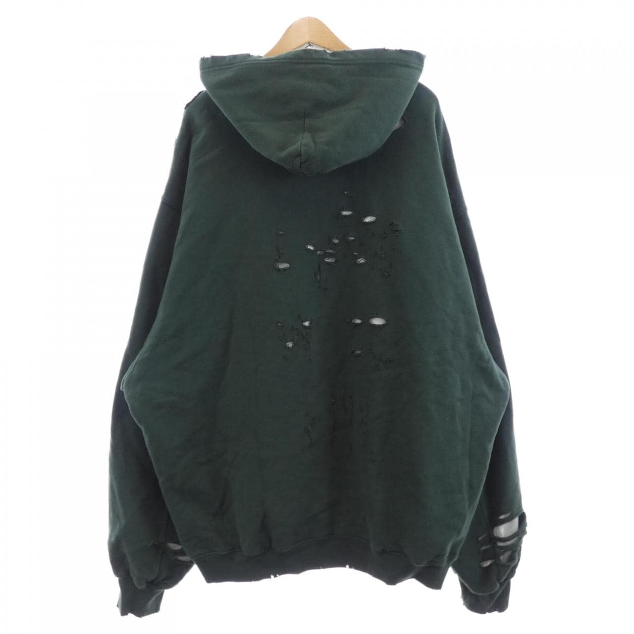 バレンシアガ BALENCIAGA キャップスデストロイドフーディープルオーバー 659403 TKVB6 UNISEX パーカー
