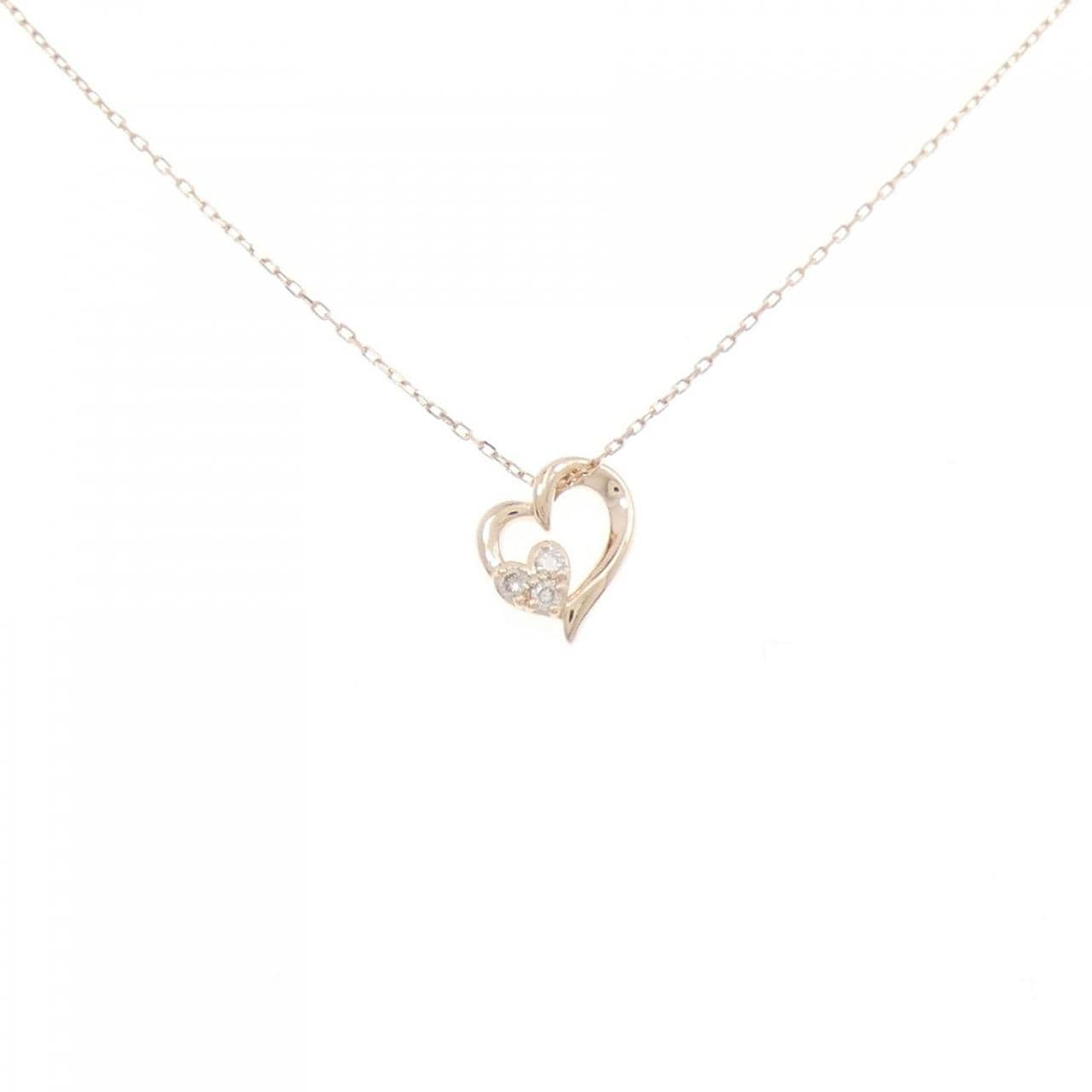 4゜C heart Diamond necklace