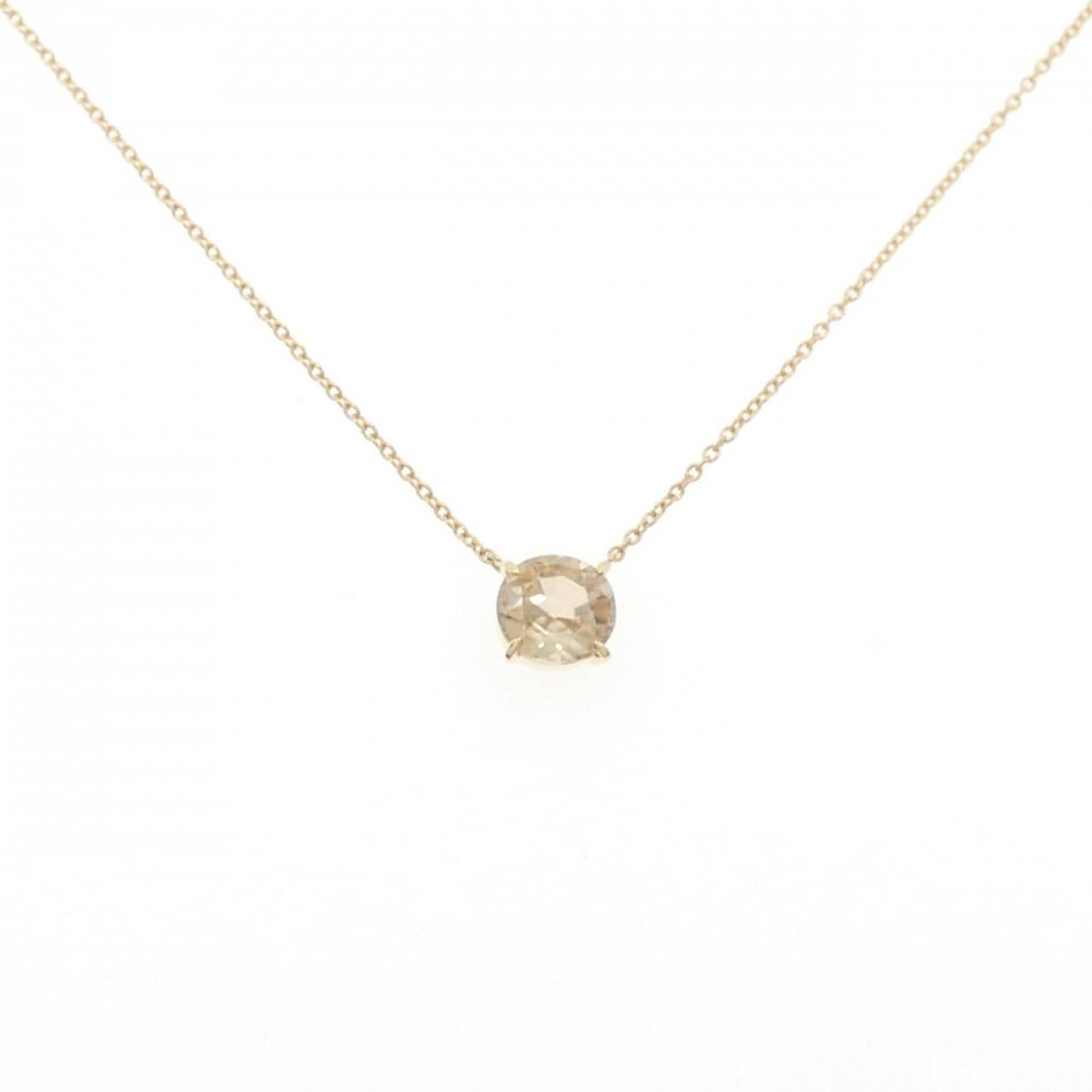 K18YG ジルコン ネックレス 1.675CT