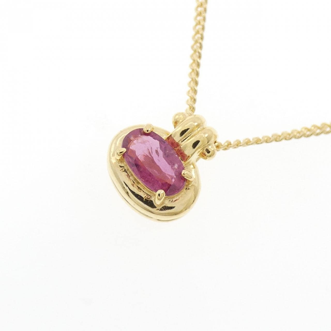K18YG ルビー ネックレス 0.26CT