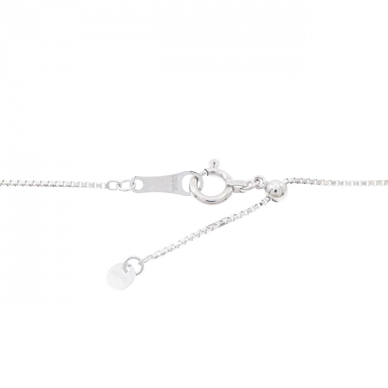 K18WG ダイヤモンド ネックレス 1.00CT
