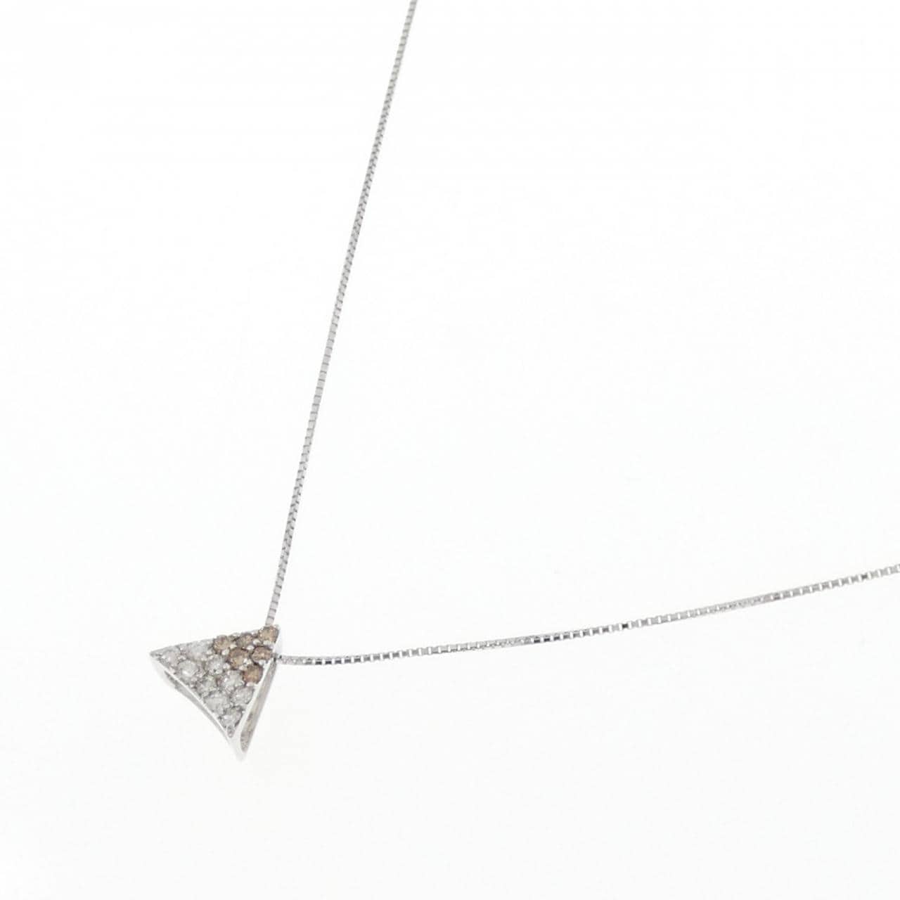 K18WG ダイヤモンド ネックレス 0.30CT