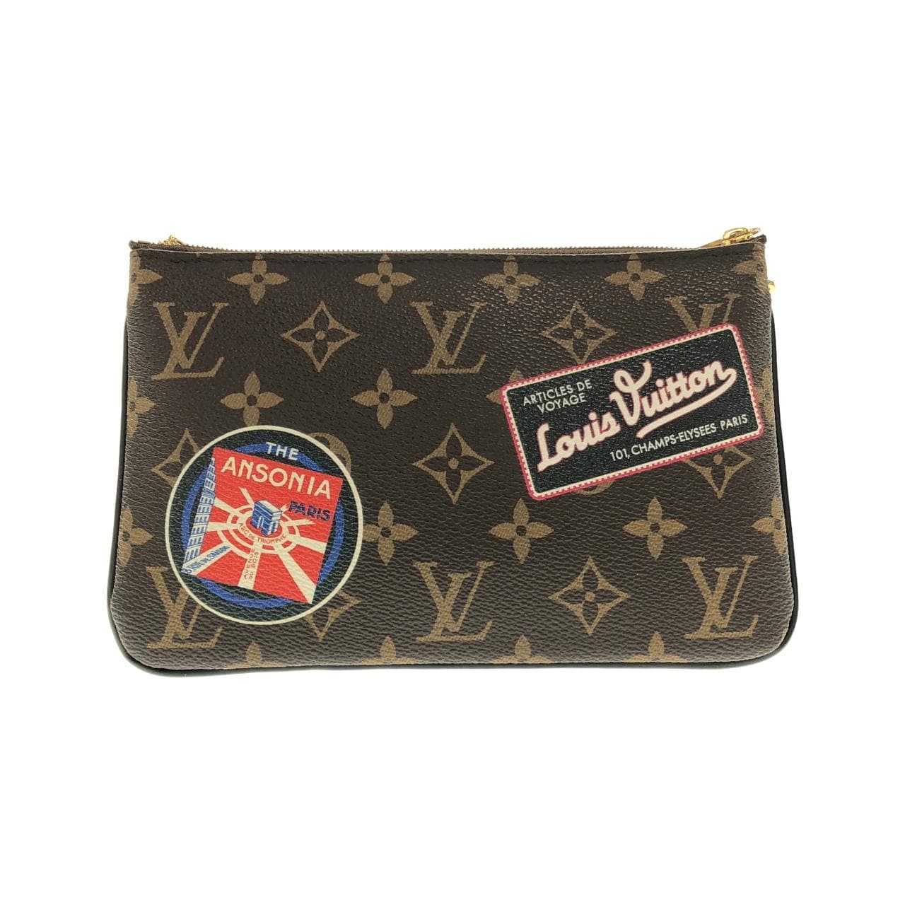 ルイヴィトン モノグラム(マイ LVワールドツアー) ポシェット ドゥーブル ジップ P01129 ショルダーバッグ