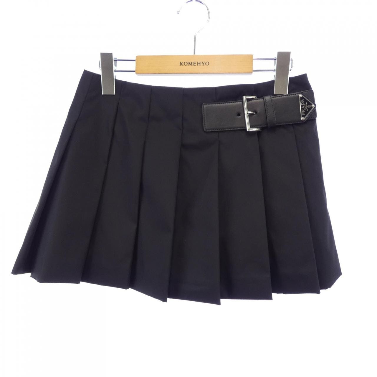 プラダ PRADA RE-NYLON プリーツ ミニスカート トライアングルロゴ 21H922 S222 1WQ8 スカート
