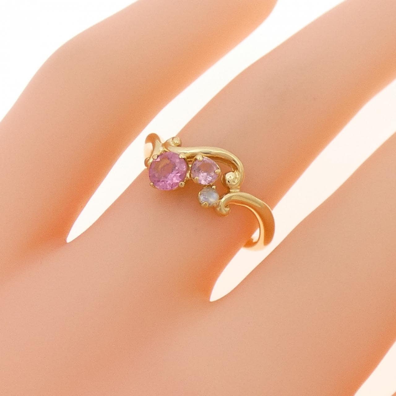 K18YG トルマリン リング