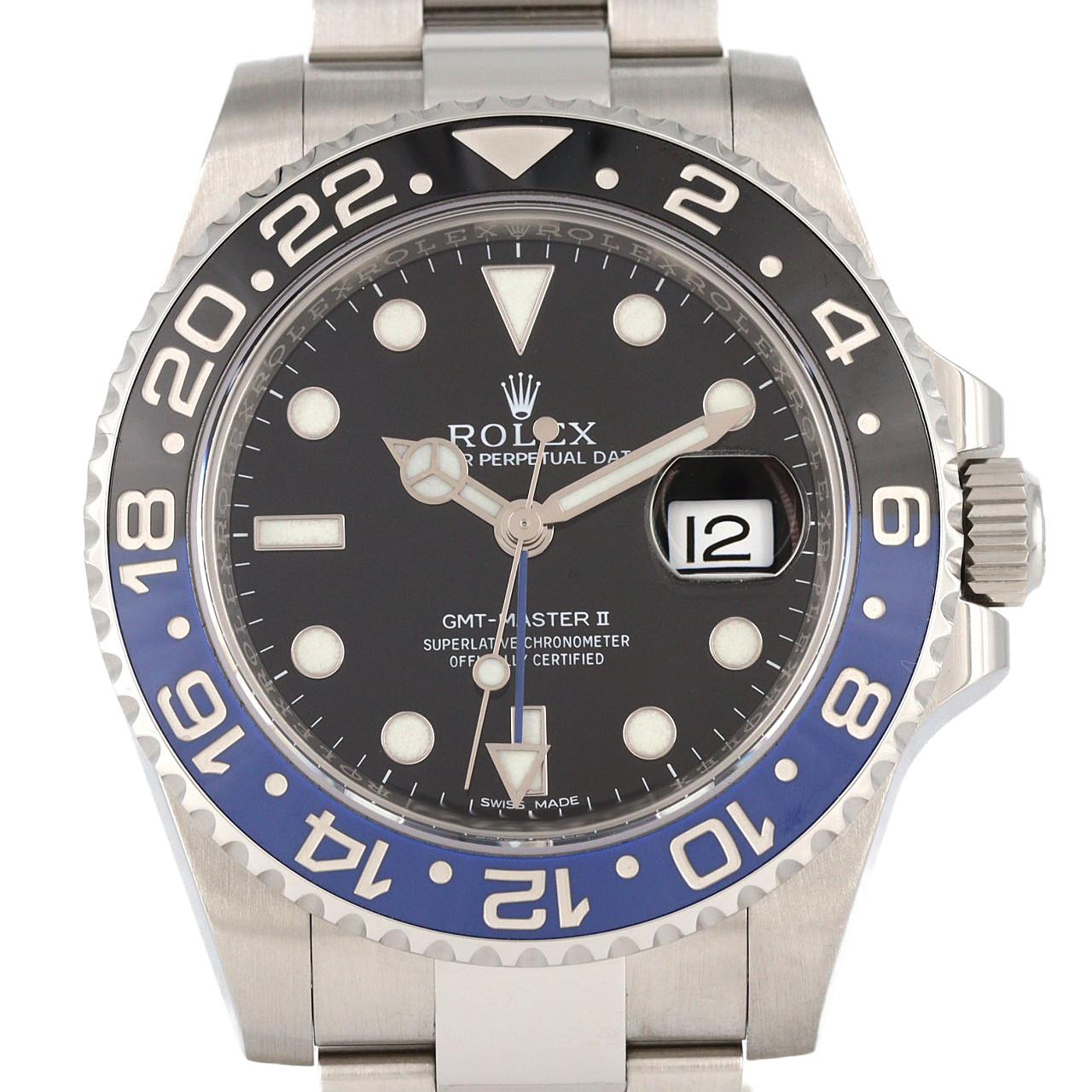 ロレックス GMTマスターⅡ 116710BLNR SS 自動巻 ランダム番