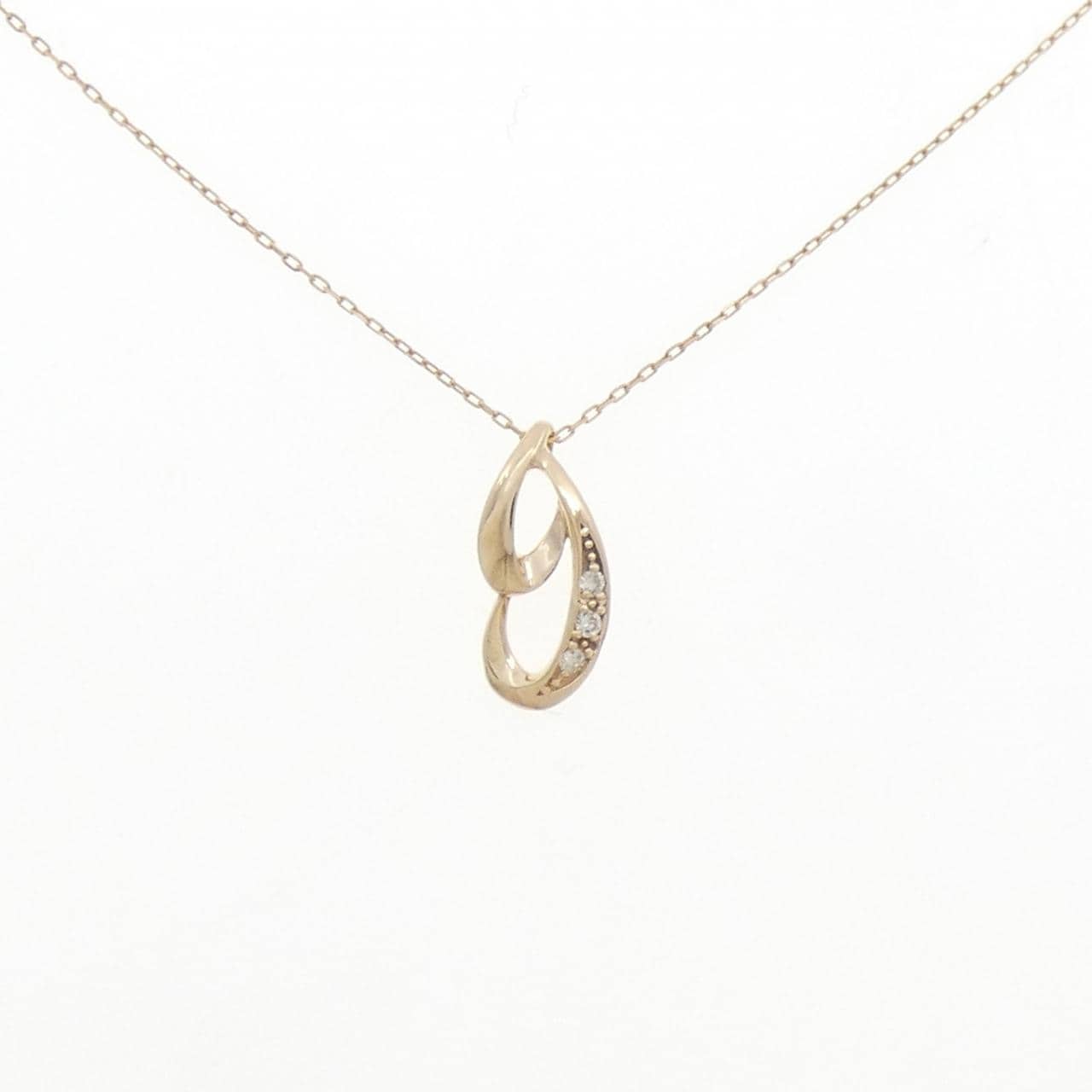 K10YG ダイヤモンド ネックレス