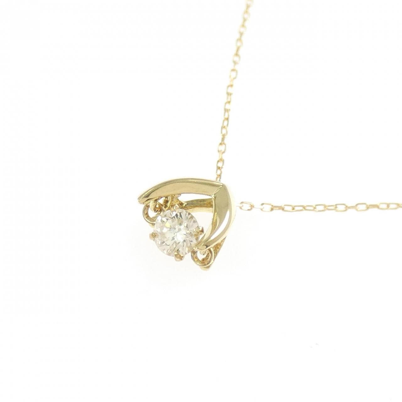 K18YG ダイヤモンド ネックレス 0.10CT