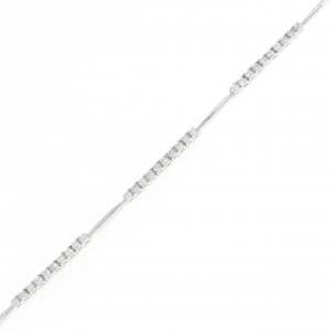 K18WG ダイヤモンド ブレスレット 1.00CT
