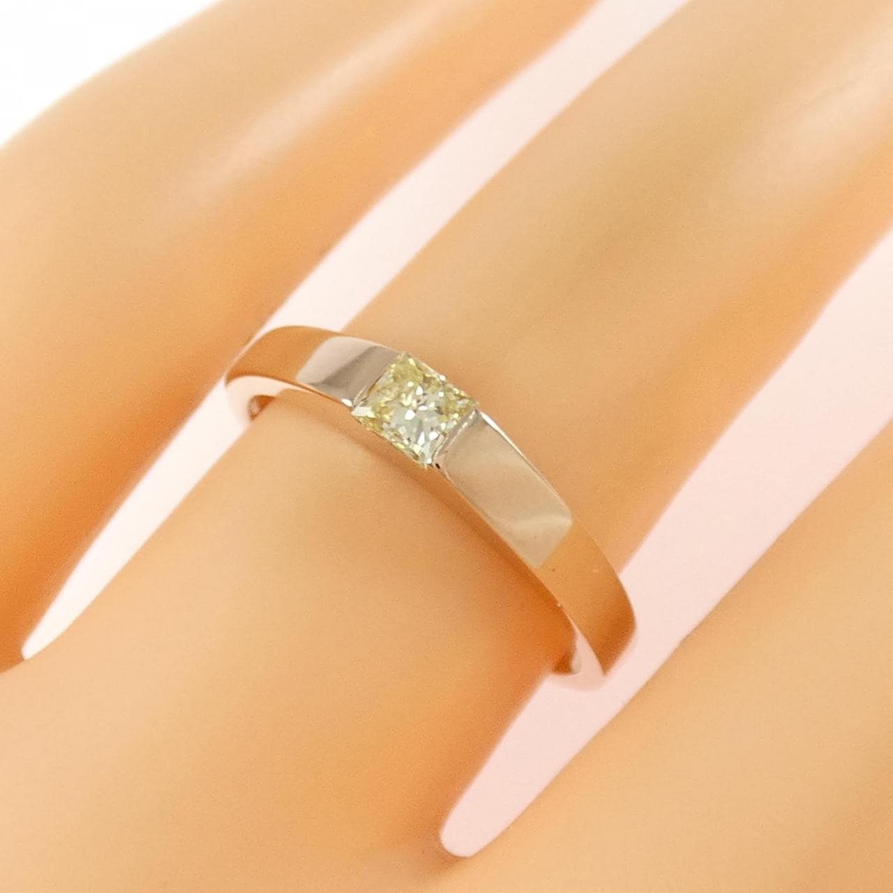 K18PG ダイヤモンド リング 0.18CT