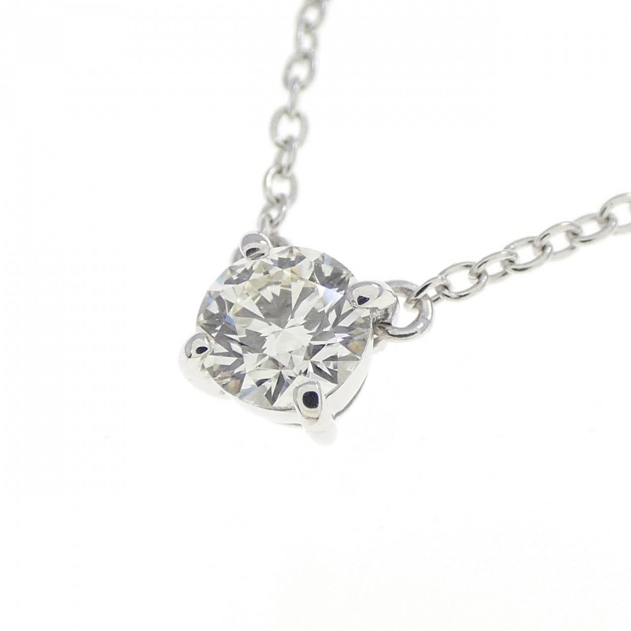 K18WG ダイヤモンド ネックレス 0.305CT J VS1 3EXT H＆C