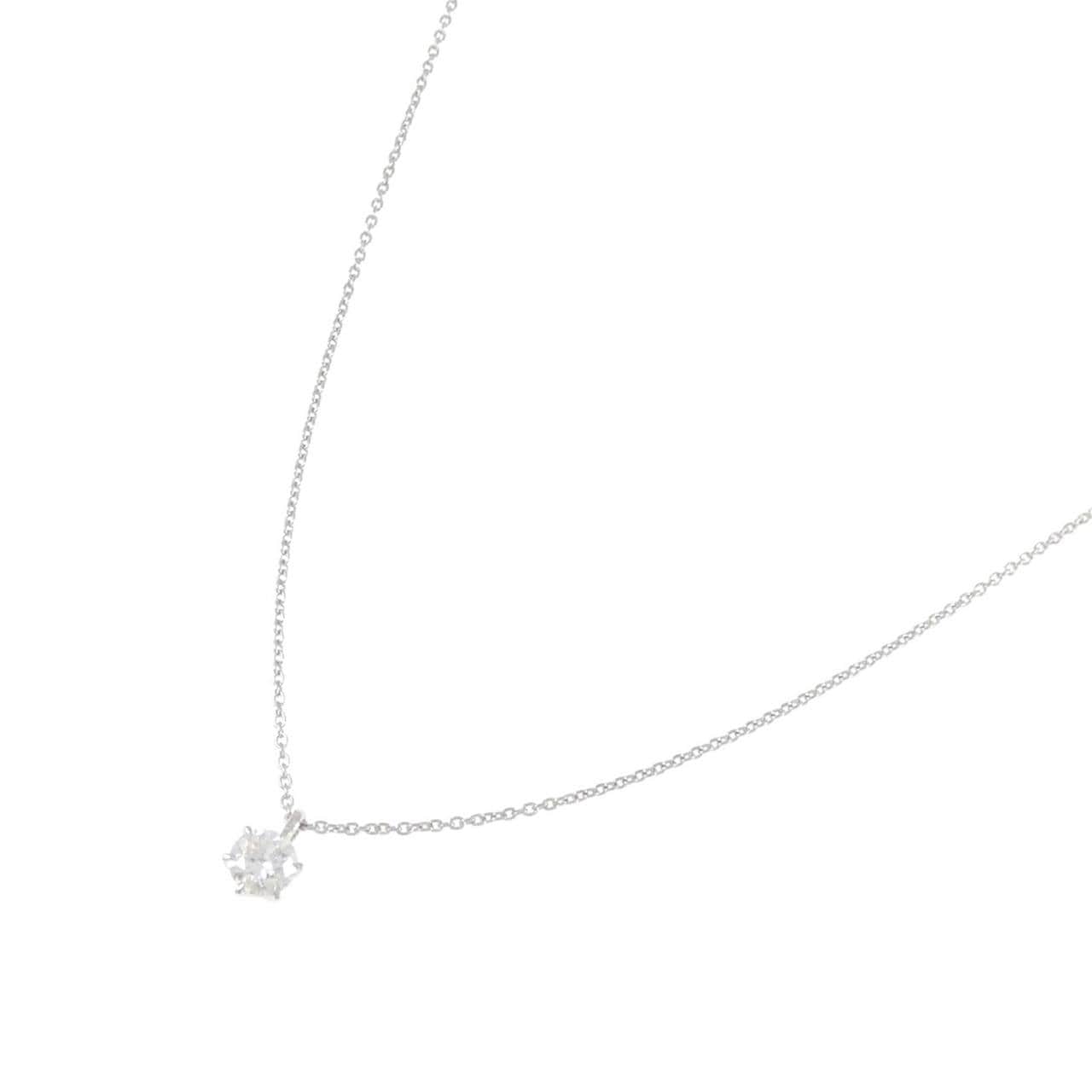 PT900/PT850 ソリティア ダイヤモンド ネックレス 0.261CT